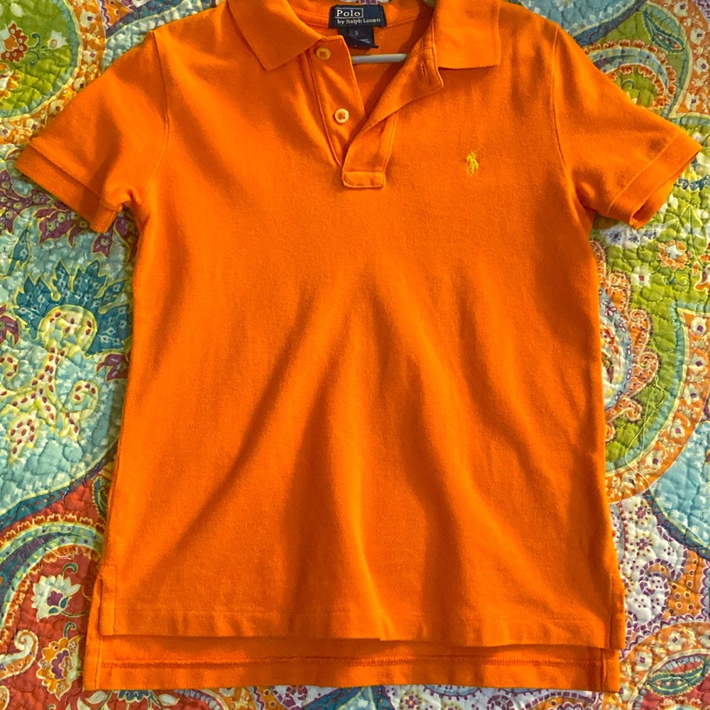 Orange polo- Ralph Lauren